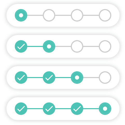 Stepped Content – Seamlessly organize your information into interactive steps