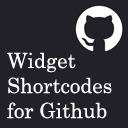 Widget Shortcodes for Github