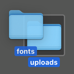 Fonts to Uploads