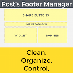 Posts Footer Manager