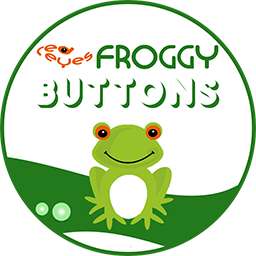 Red Eyes Froggy Buttons
