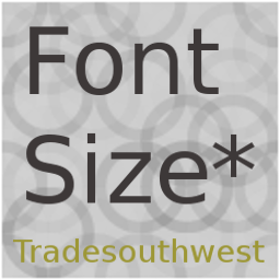 Fontsize Selector Widget