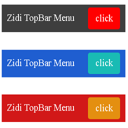 Zidi TopBar Menu