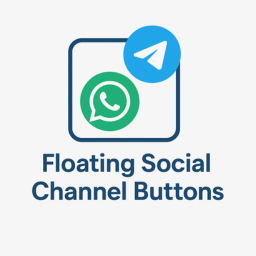 Floating Social Channel Buttons
