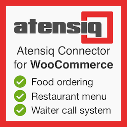 Atensiq Restaurant menu & Connector for WooCommerce