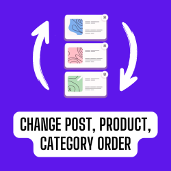 Reshuffle – Change Post Order, Product Order, Taxonomy Order