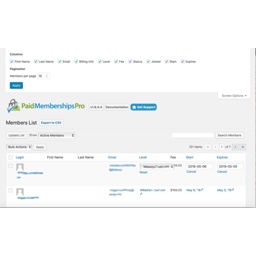 E20R Better Members List for Paid Memberships Pro
