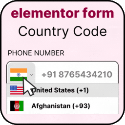 Country Code For Elementor Form Telephone Field