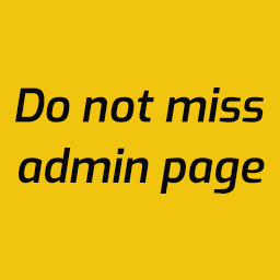 do not miss admin page