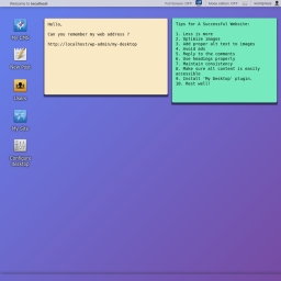 My Desktop – Manage your site from a web desktop
