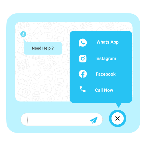 Floating Chat Buttons – Click to Call or Chat, Email
