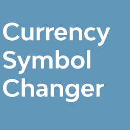 Change Currency Symbol for WooCommerce