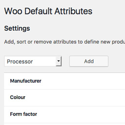 Woo Default Attributes