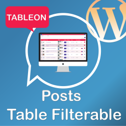 TableOn – WordPress Posts Table Filterable?