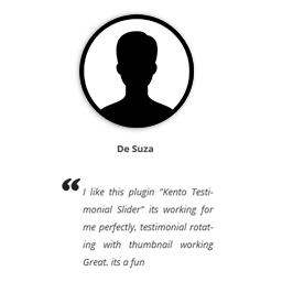 Kento Testimonial Slider