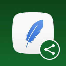 Social Media Feather | social media sharing