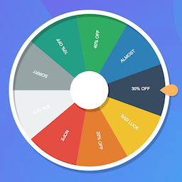 Lucky Wheel Exit Intent Wheelio Popup for Spin a Sale by Wheely Sales