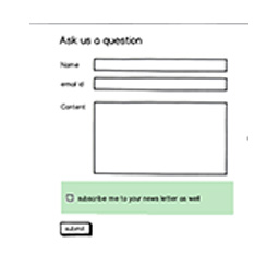 Sliding Enquiry Form